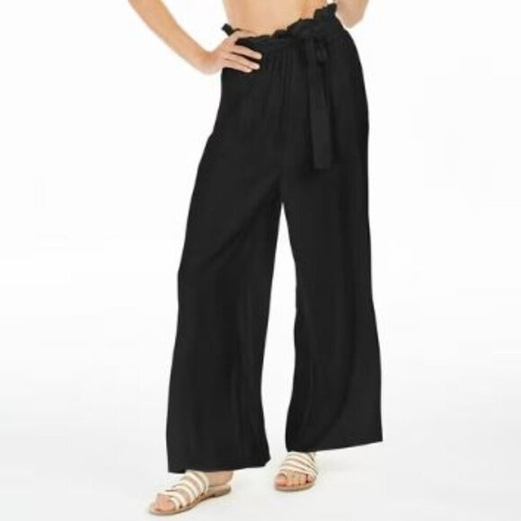 Calvin Klein Other - Calvin Klein | NEW Flowy Black Wide-Leg Pants Swim Cover-up - Size M